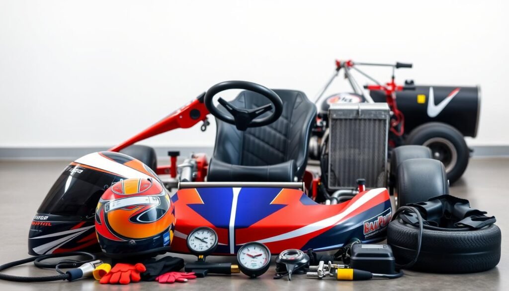kart racing equipment setup